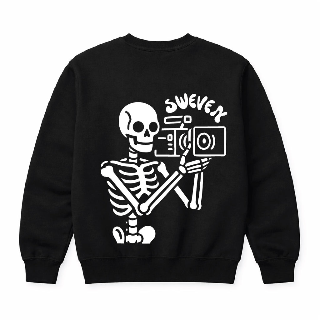 Shoulder Mount Skeleton Crewneck
