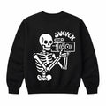 Shoulder Mount Skeleton Crewneck